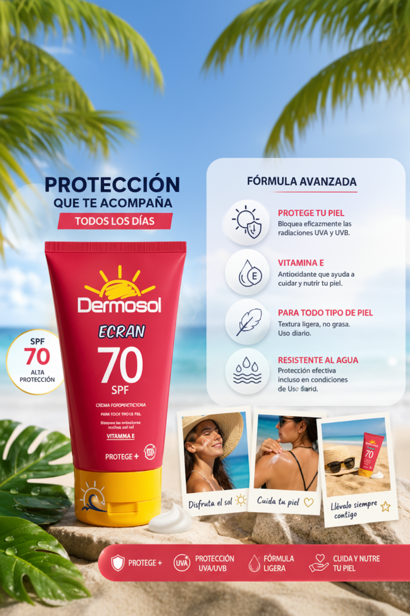 CREMA FOTO PROTECTORA ECRAN 70 SPF- DERMOSOL