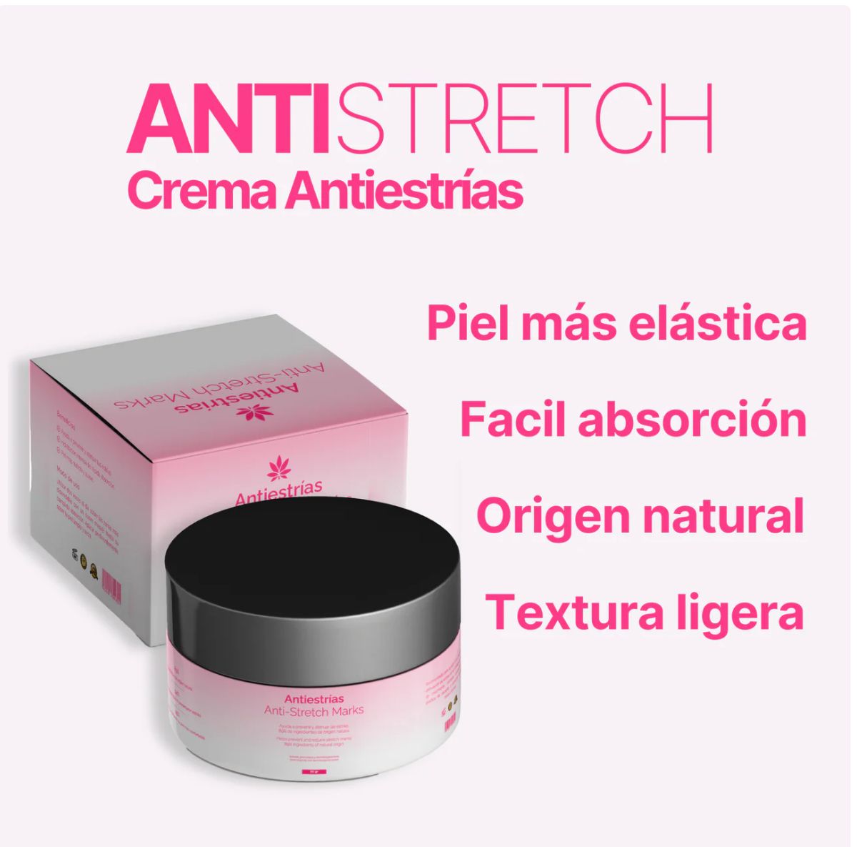 Crema antiestrías para el cuidado corporal