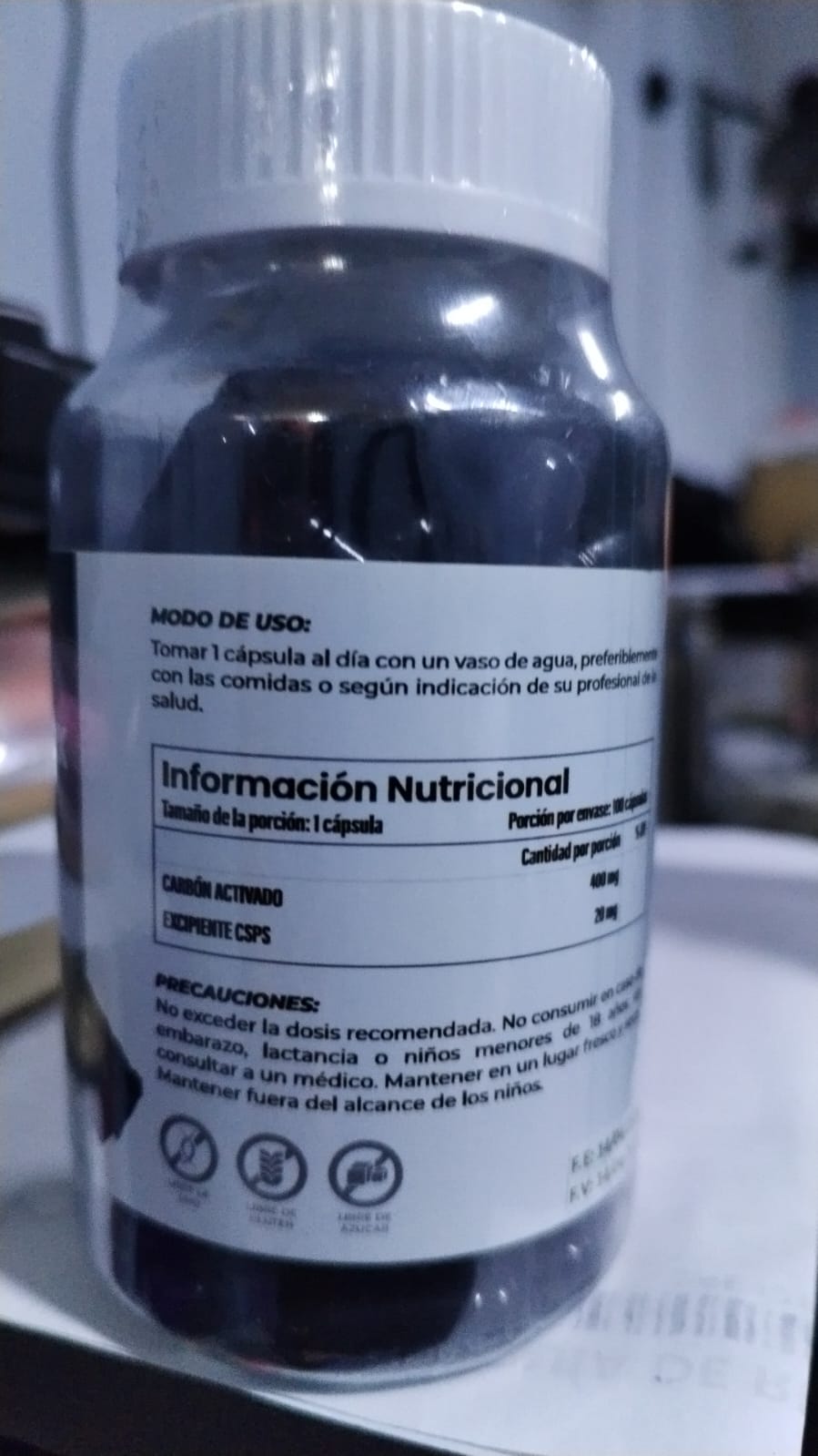 Carbon Detox Aurema Labs 402 mg – 100 cápsulas